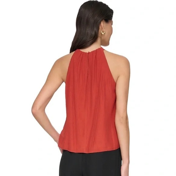 DKNY halterneck georgette blouse NWT - Picture 5 of 6